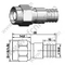 TNC αρσενικό για LMR300 RF Connector
