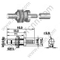 SSMB θηλυκό Bulkhead Mount για RG174 RF Connector