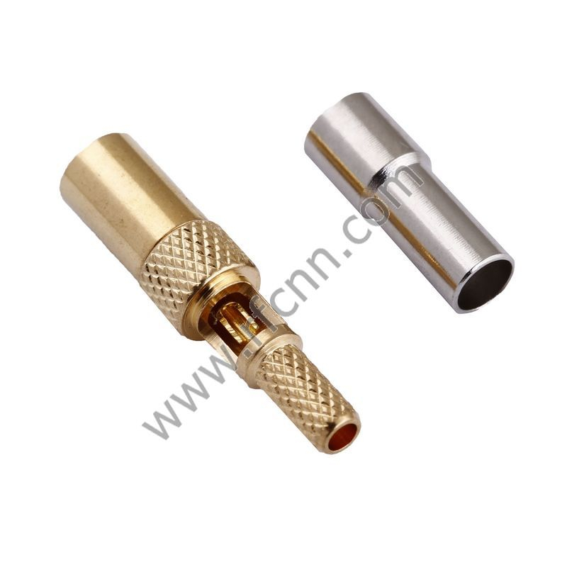 SSMB θηλυκό πτύχωση ευθεία συγκόλλησης για RG316 RF Connector