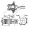 UHF θηλυκό πτύχωση φλάντζα για RG58 RF Connector