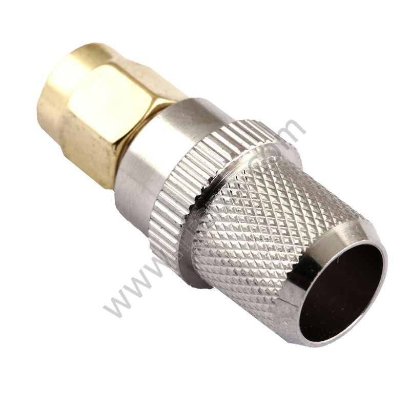 SMA αρσενικό πτύχωμα για υποδοχή LMR400 RF