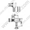 Mcx αρσενικό πτύχωση δεξιά γωνία για RG174 RF Connector