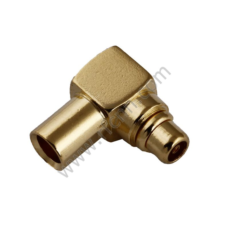 MMCX αρσενική δεξιά γωνία πτύχωση για το RG405 PCB RF Connector