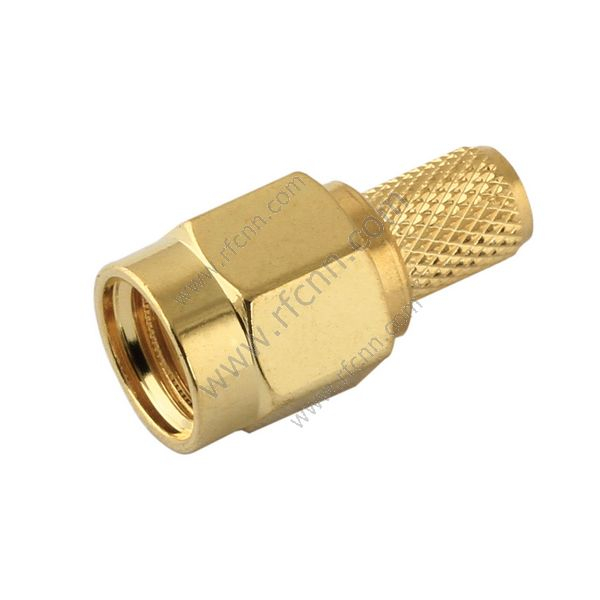 SMA αρσενικό πτύχωση ευθεία για το RG58 - RF Connector