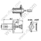 BNC Crimp Female Flange Mount για RG174 RF Connector