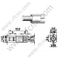 SSMB θηλυκό άκρο Mount για Connector PCB RF