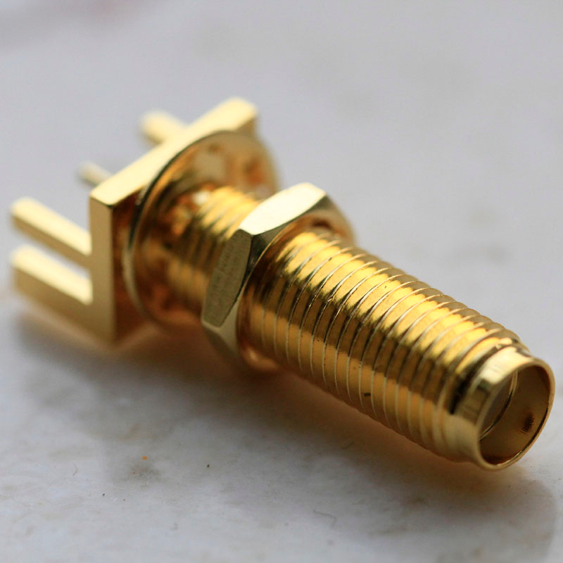 SMA θηλυκό άκρο του άκρου του Bulkhead για το PCB RF Connector