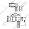 SMA αρσενική γωνία πτύχωσης για RG223 RF Connector