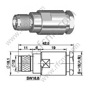 Mini UHF αρσενικό για το σύνδεσμο RF 7D-FB