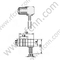 SMB αρσενικό πτύχωση δεξιά γωνία για RG174 RF Connector