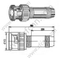 BNC Crimp αρσενικό για RG58 RF Connector