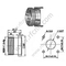 DIN 7/16 Γυναικεία υποδοχή Microstrip RF