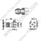 SMA θηλυκό για υποδοχή PCB RF