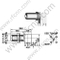 F Θηλυκή δεξιά γωνία για υποδοχή RF PCB