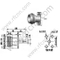 N Θηλυκό Microtrip Flange RF Connector