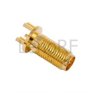 SMA Jack Αντίστροφη πολικότητα άκρη για υποδοχή PCB RF