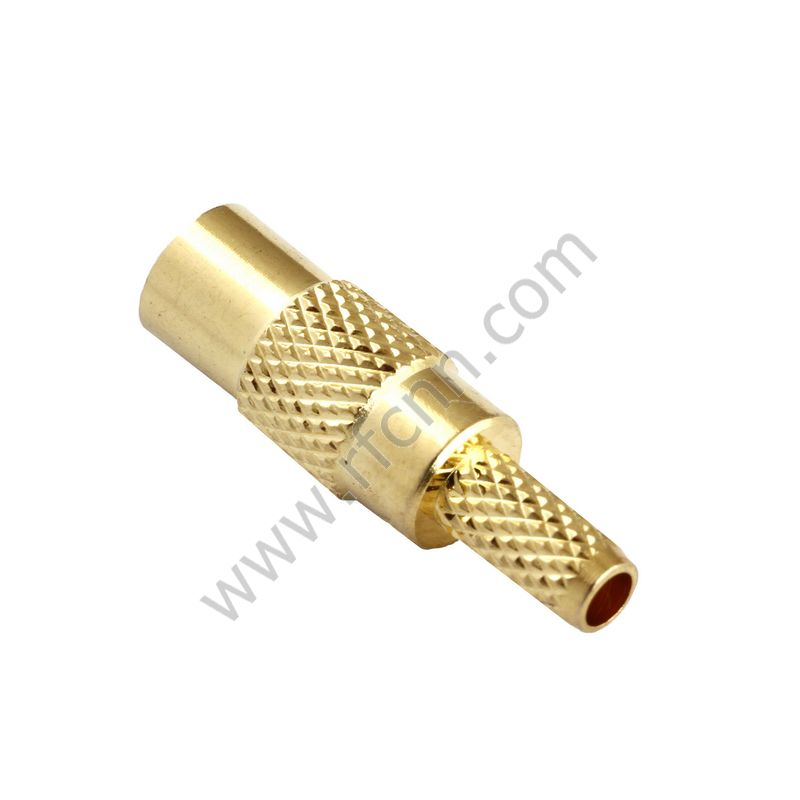 Mcx θηλυκό ευθεία πτύχωση για RG316 RF Connector