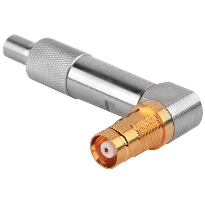MINI BALUN 1.6 / 5.6 L9 θηλυκό δεξιό γωνία προς IDC AWG24 / 26 RF RF