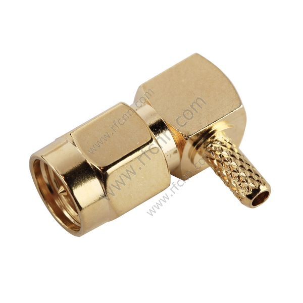 SMA αρσενική γωνία πτύχωσης για RG316 - RF Connector