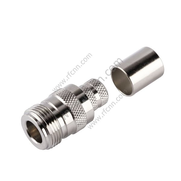 N Θηλυκό ευθεία πτύχωση για υποδοχή LMR400 RF