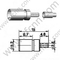 Mcx θηλυκό πτύχωμα για RG178 RF Connector