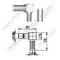 SSMB θηλυκή δεξιά γωνία για RG174 RF Connector