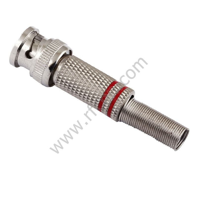 BNC αρσενικό δακτύλιο ελατηρίου για RG58 RF Connector