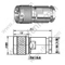N αρσενικό σφιγκτήρα για RG213 RF Connector